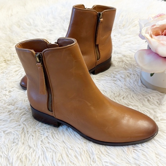 NEW NATURALIZER Robyn Tan Leather Heel Ankle bootie women size 6 - Picture 8 of 11